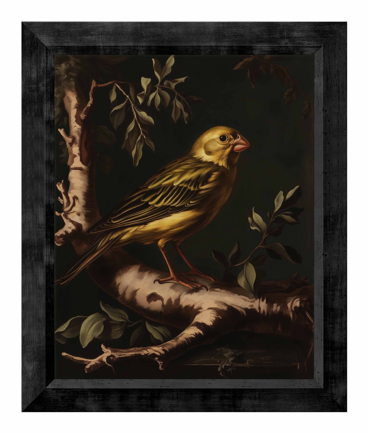 Radiant Melody - Yellow Warbler in Verdant Haven - Limited Edition Canvas