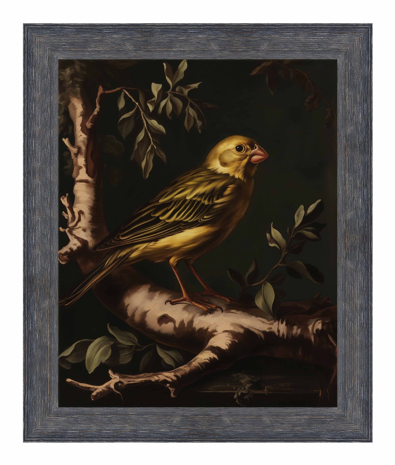 Radiant Melody - Yellow Warbler in Verdant Haven - Limited Edition Canvas