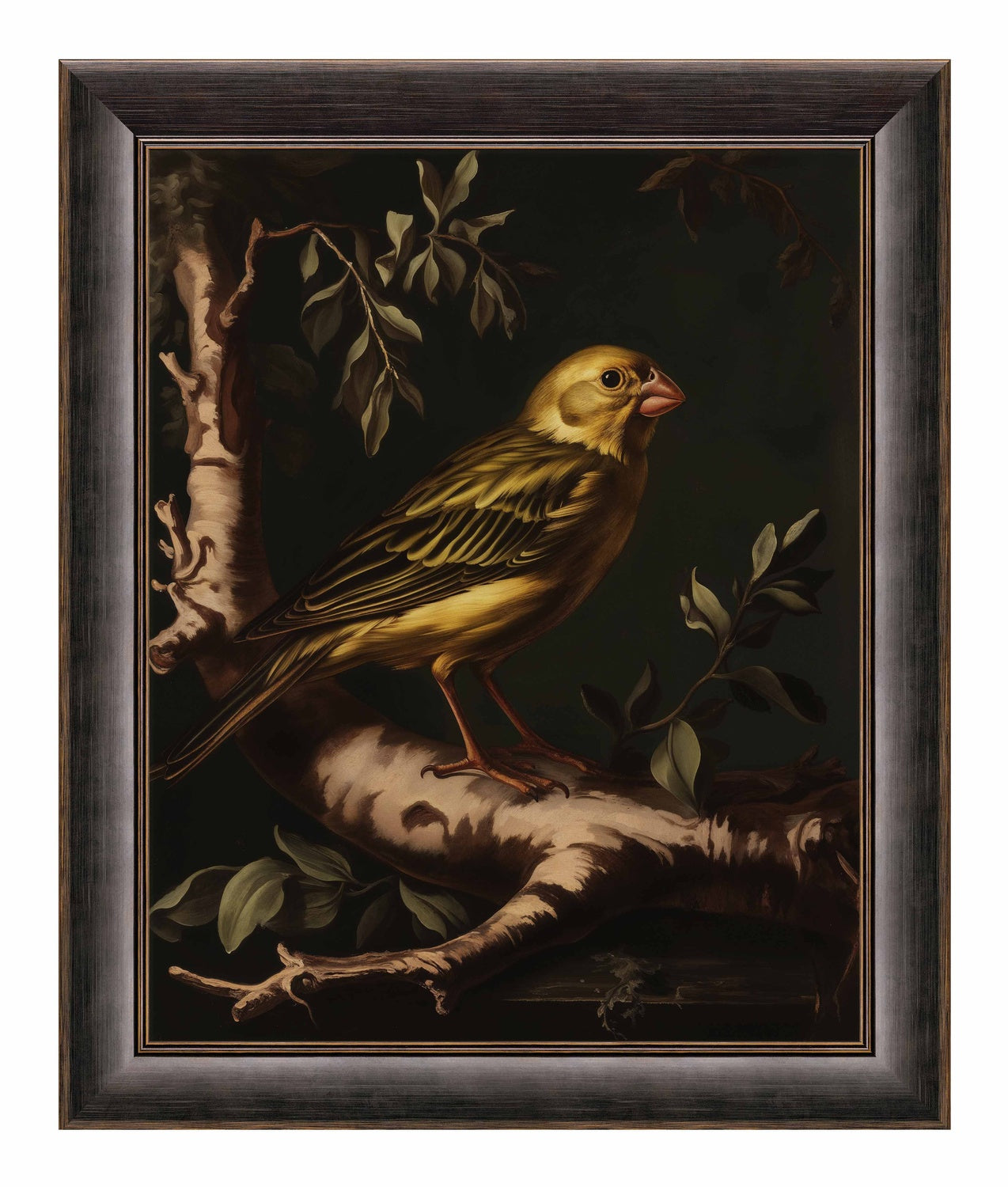Radiant Melody - Yellow Warbler in Verdant Haven - Limited Edition Canvas