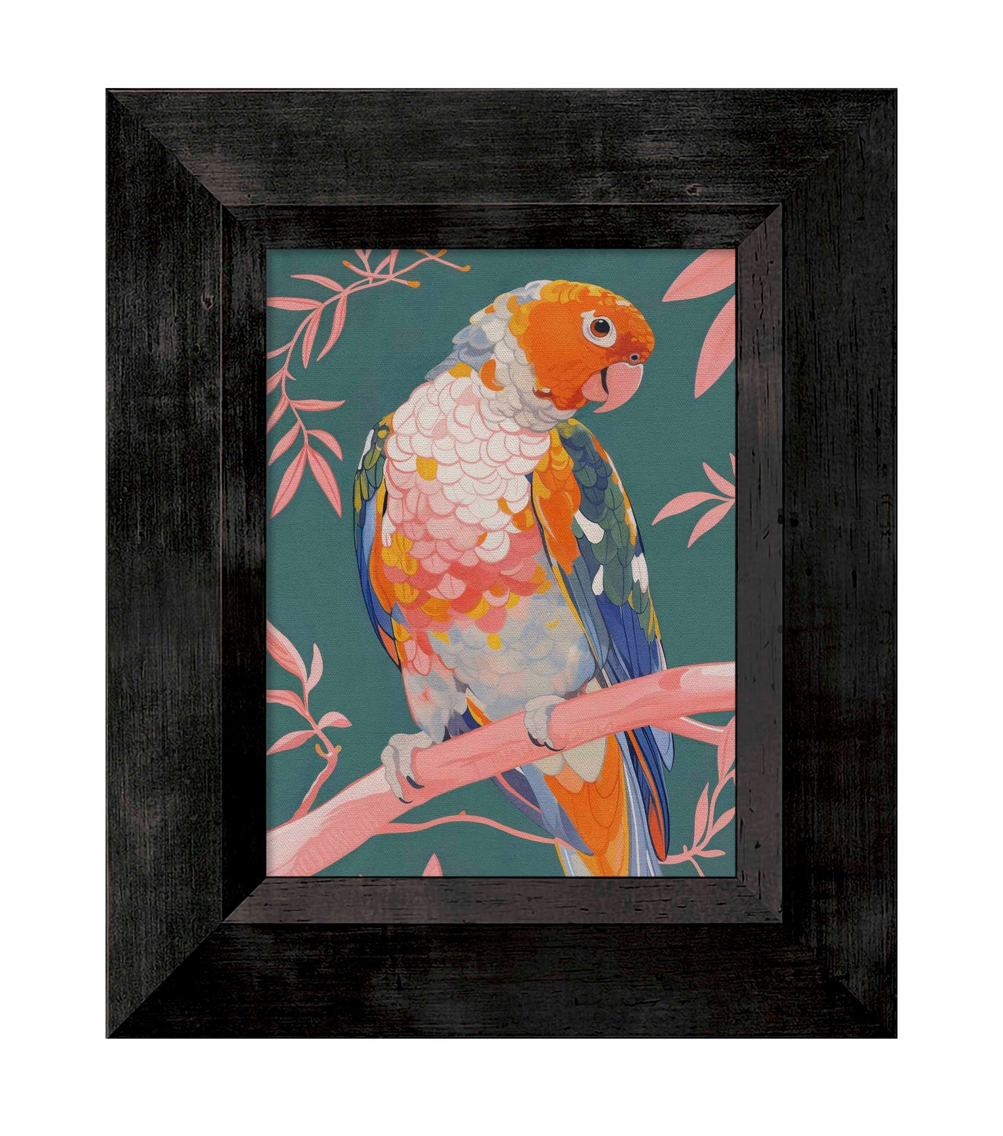 Prismatic Perch - Sun Conure in Dreamy Grove - Limited Edition Canvas
