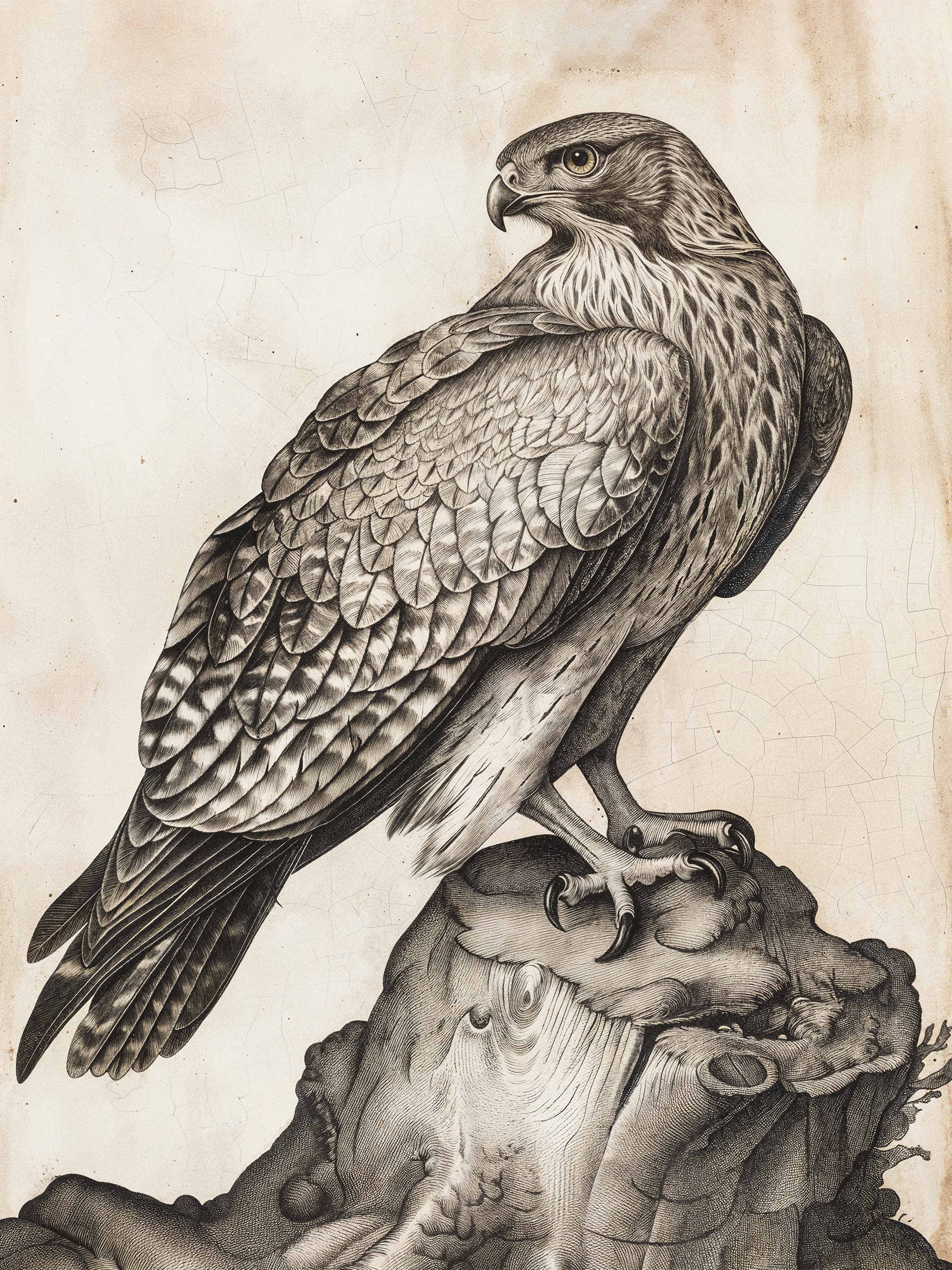 Majestic Sentinel - Hawk - Limited Edition Canvas Limited Edition