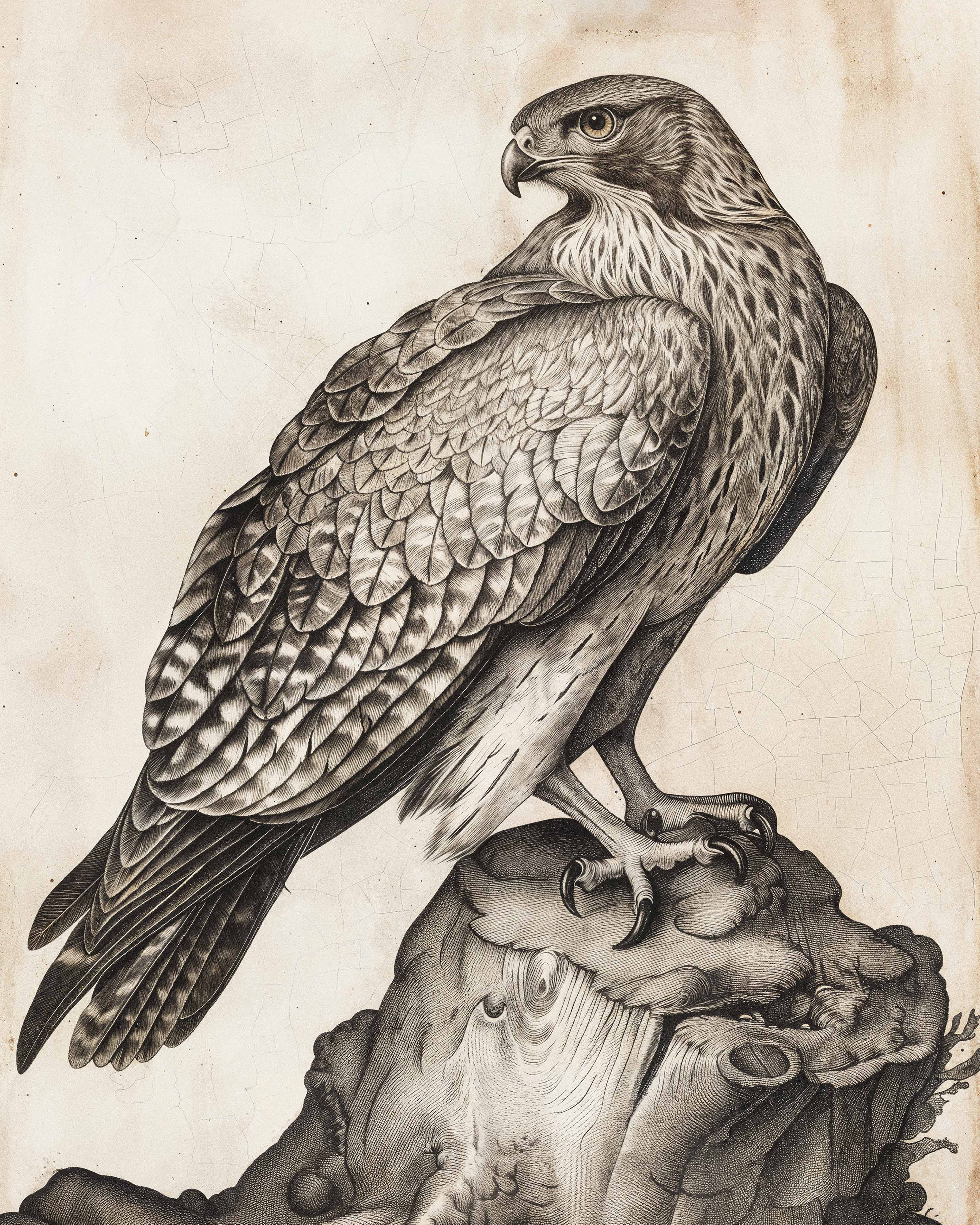 Majestic Sentinel - Hawk - Limited Edition Canvas Limited Edition