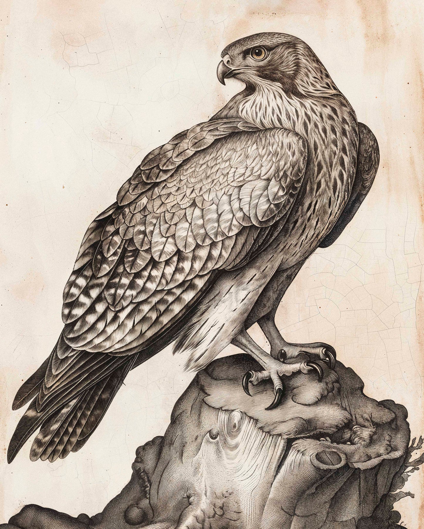 Majestic Sentinel - Hawk - Limited Edition Canvas