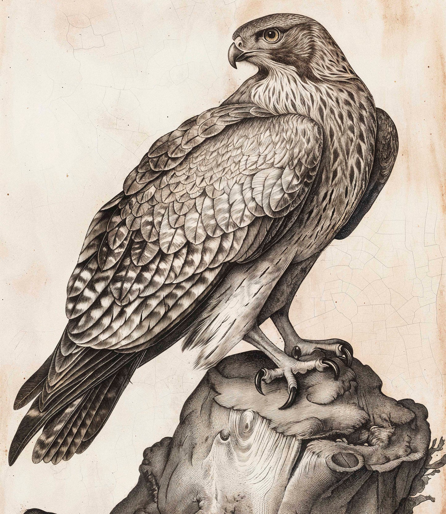 Majestic Sentinel - Hawk - Limited Edition Canvas