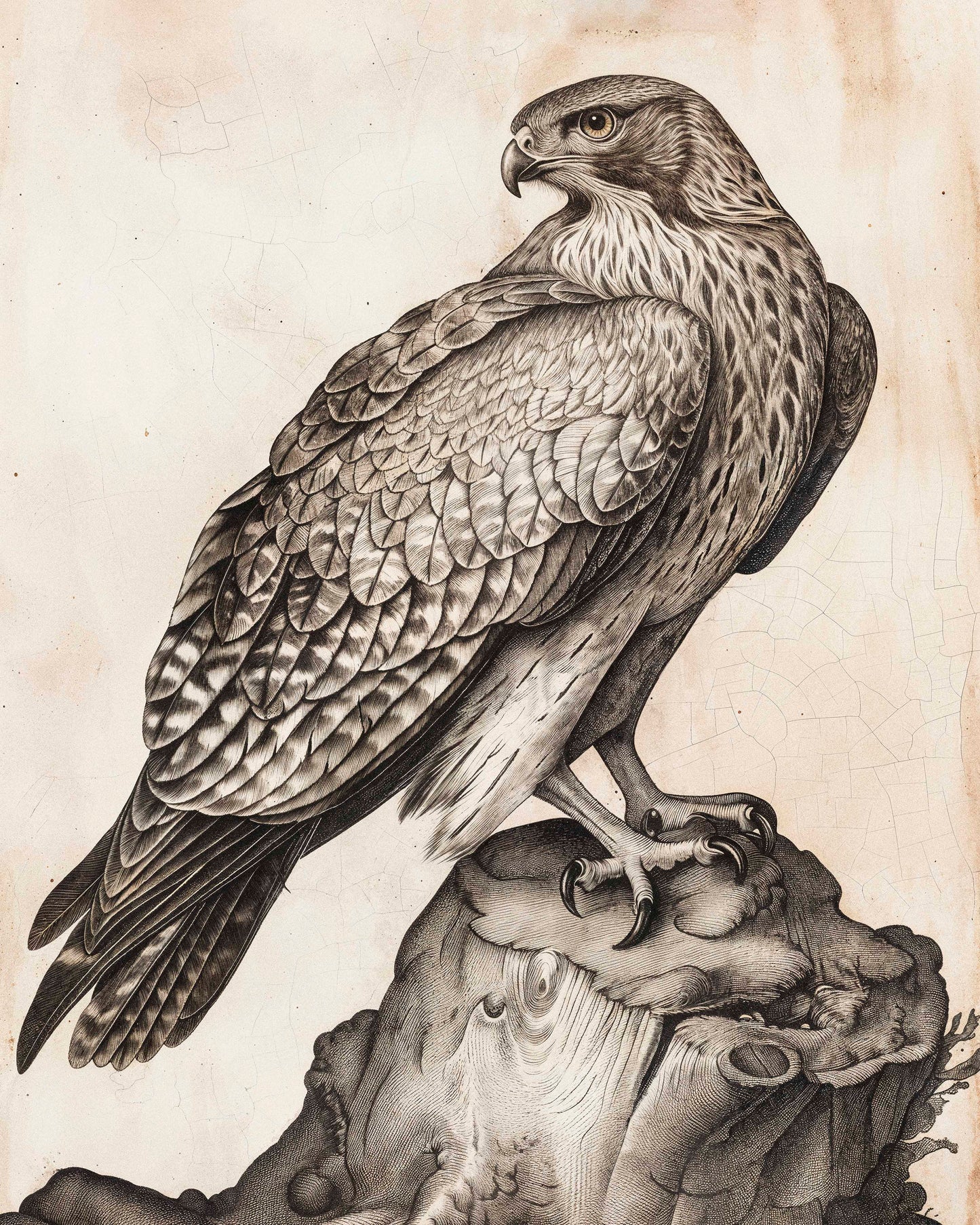 Majestic Sentinel - Hawk - Limited Edition Canvas