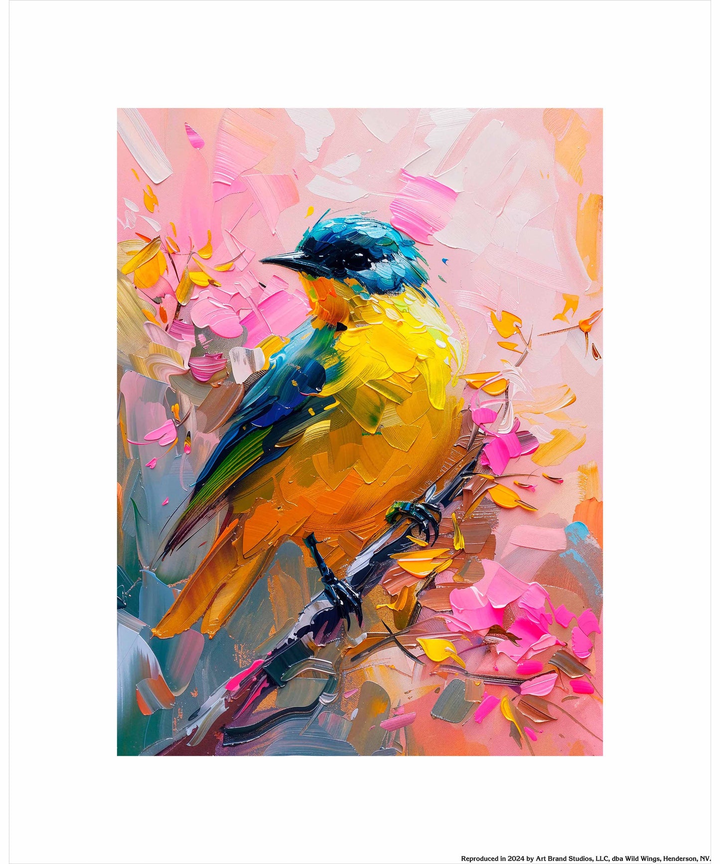 Vibrant Harmony - Songbird in Bloom - Art Prints