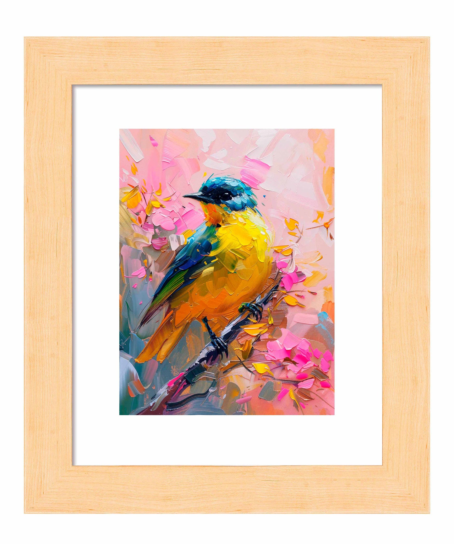 Vibrant Harmony - Songbird in Bloom - Art Prints