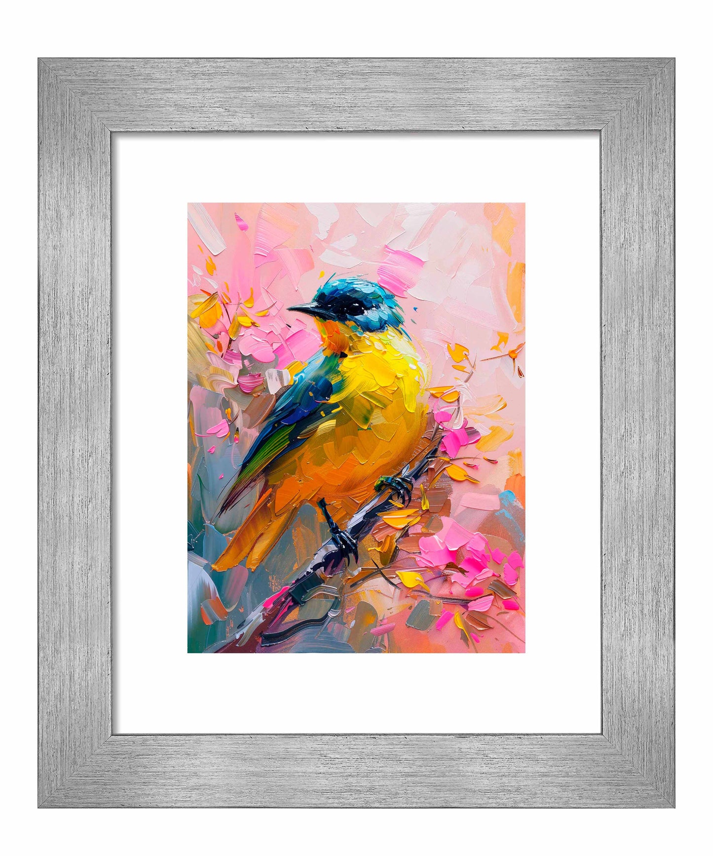 Vibrant Harmony - Songbird in Bloom - Art Prints