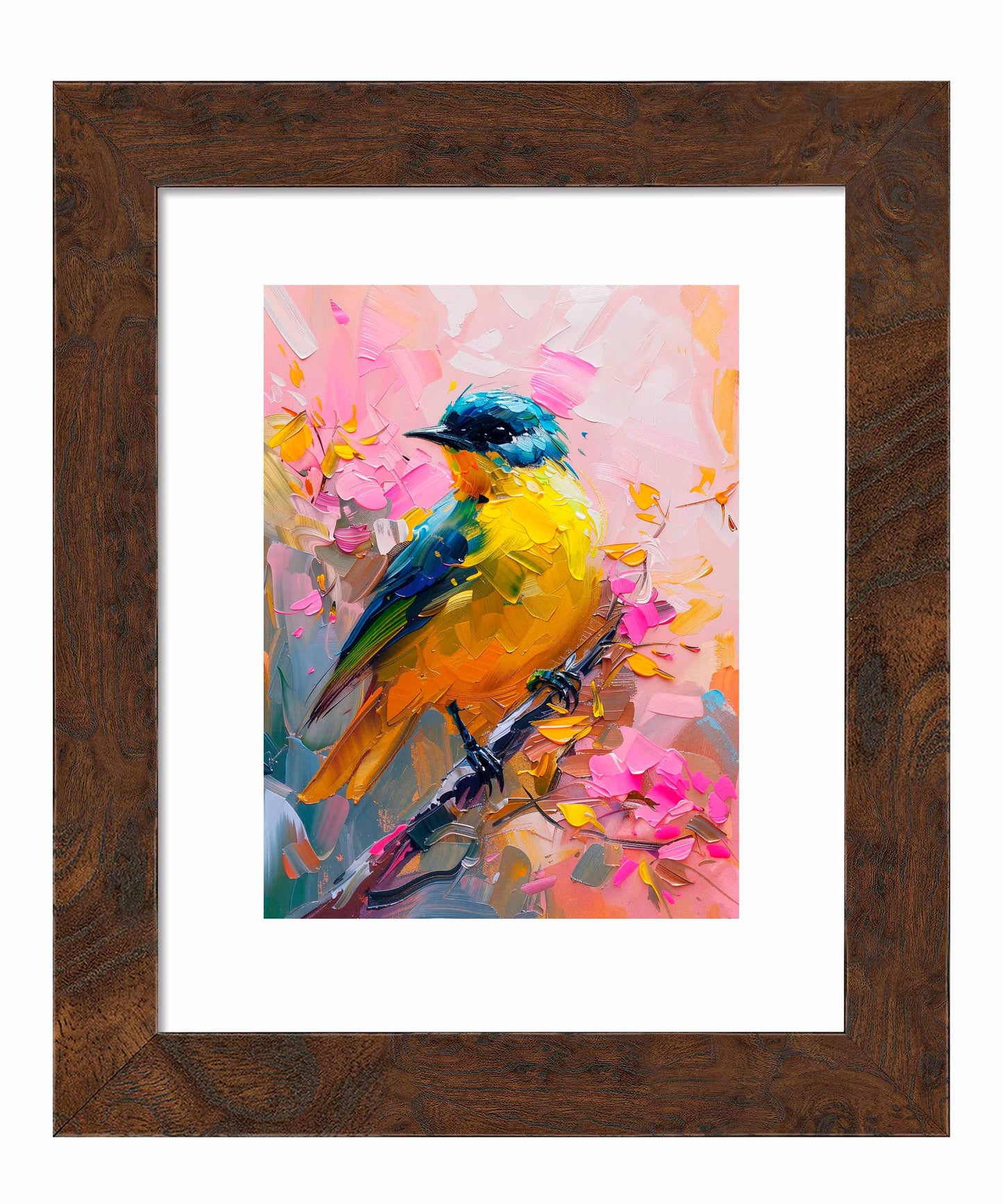 Vibrant Harmony - Songbird in Bloom - Art Prints