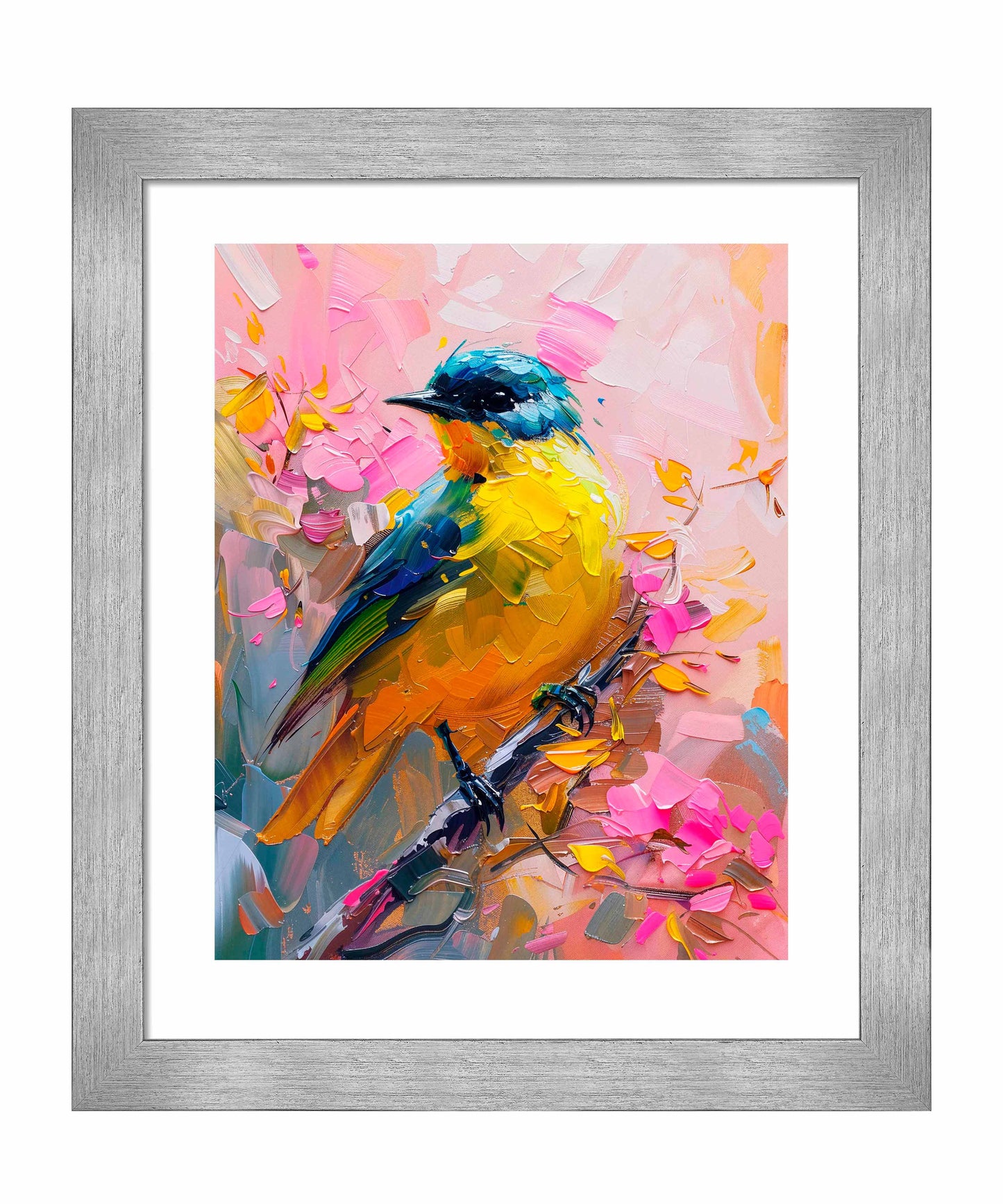 Vibrant Harmony - Songbird in Bloom - Art Prints