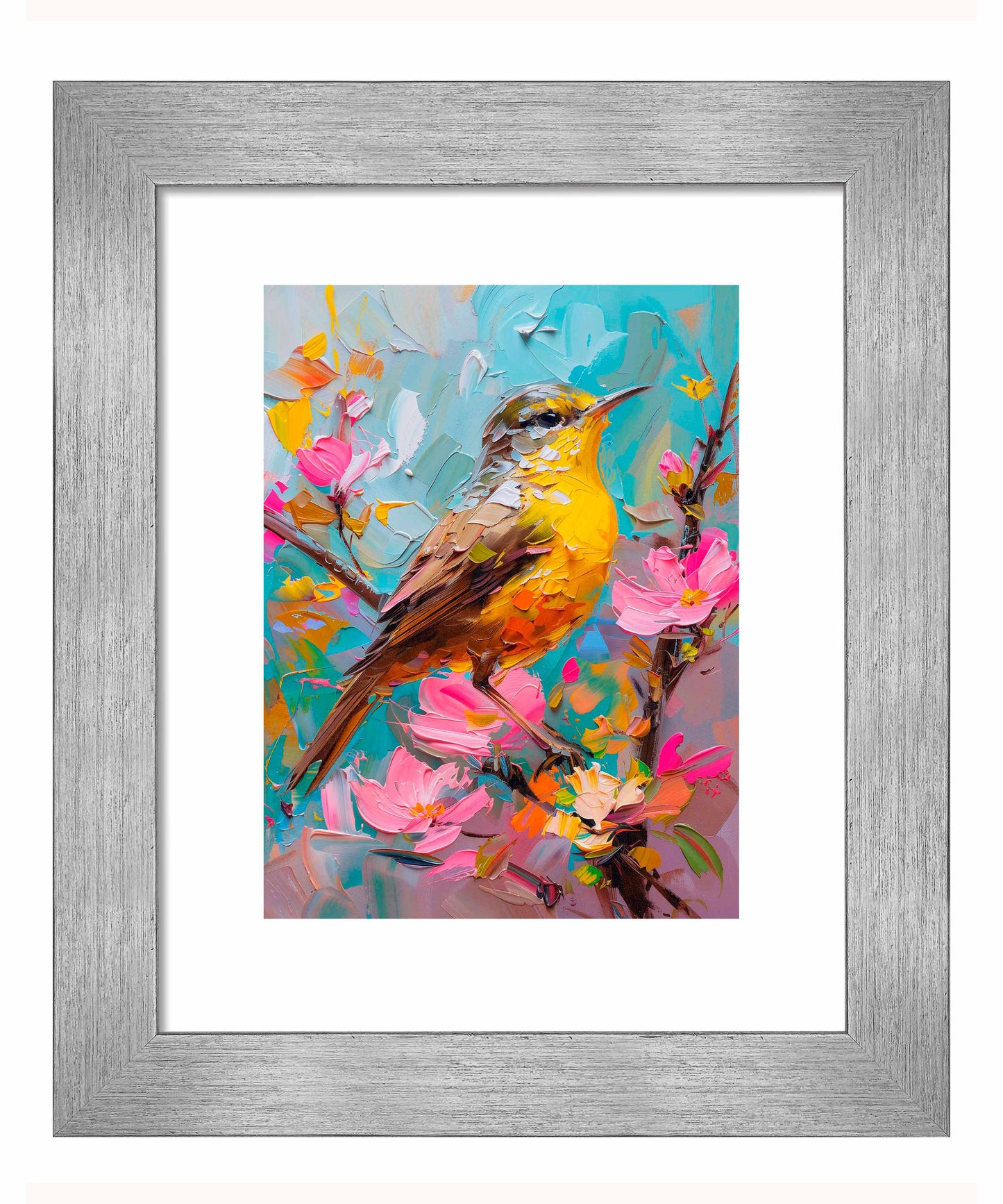 Spring Symphony - Warbler Among Blossoms - Art Prints