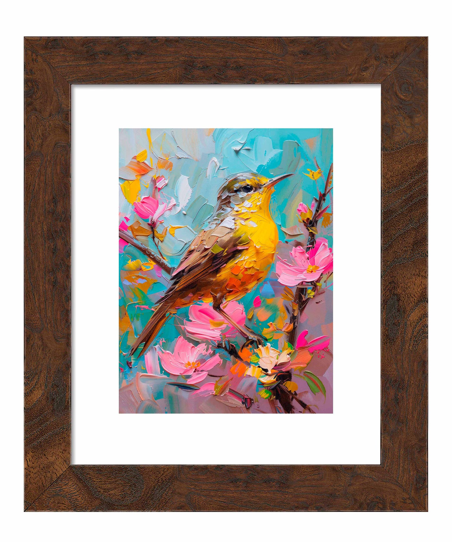 Spring Symphony - Warbler Among Blossoms - Art Prints
