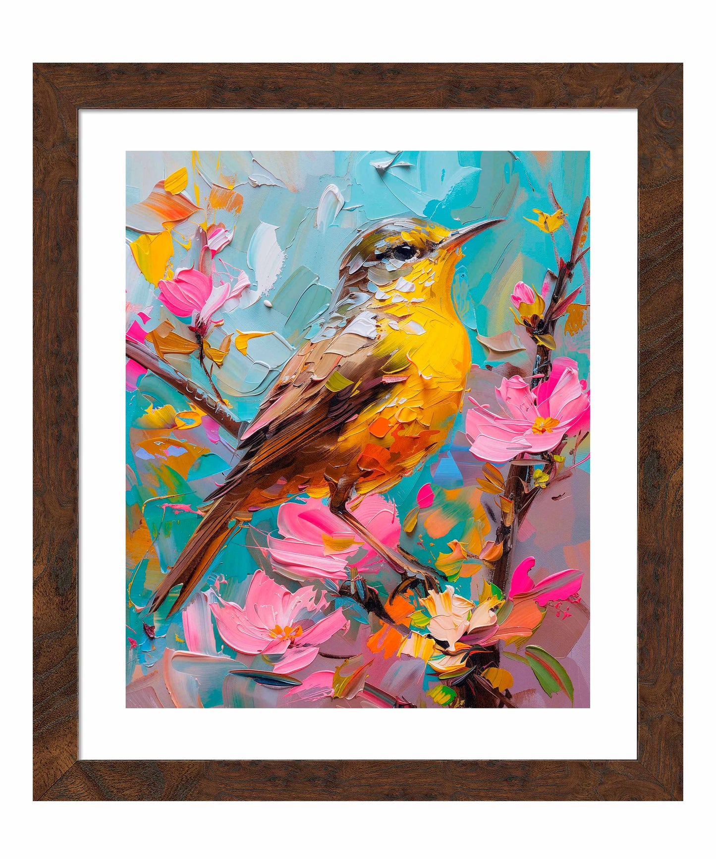 Spring Symphony - Warbler Among Blossoms - Art Prints