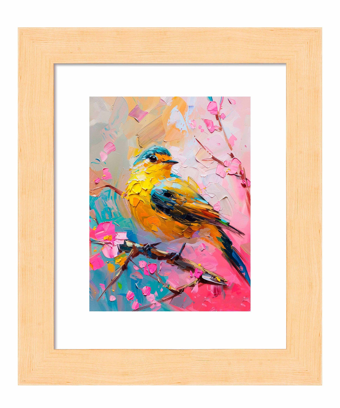 Radiant Serenade - Warbler in Bloom - Art Prints