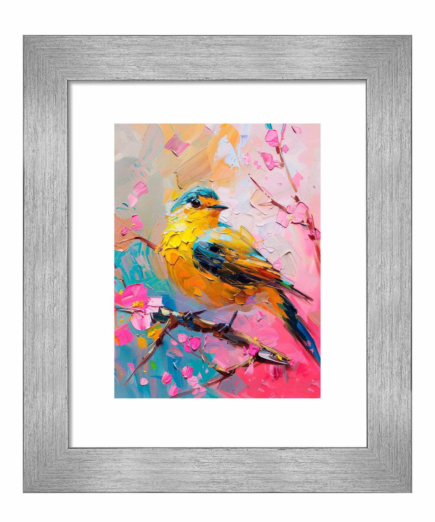 Radiant Serenade - Warbler in Bloom - Art Prints