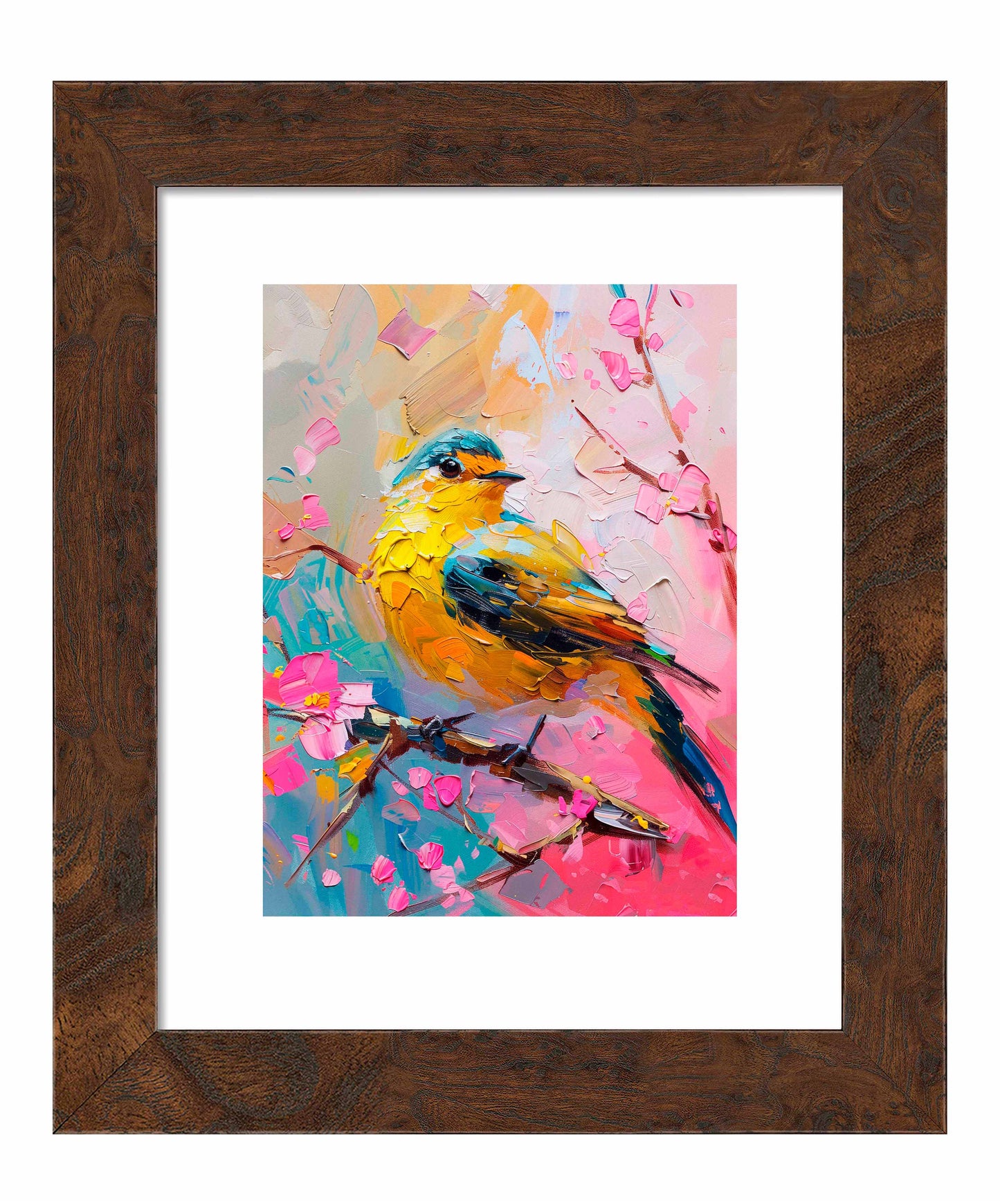 Radiant Serenade - Warbler in Bloom - Art Prints