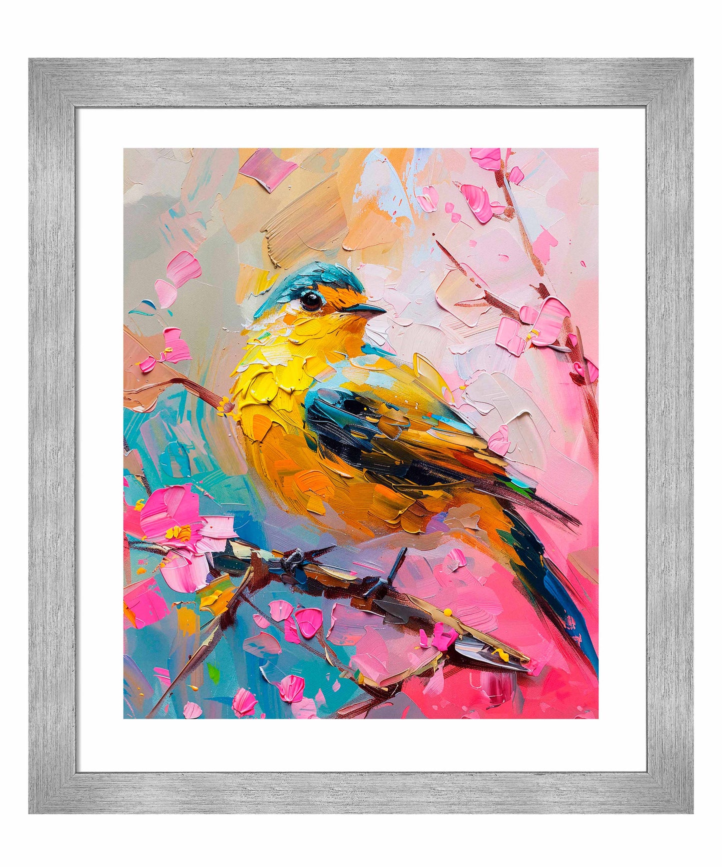 Radiant Serenade - Warbler in Bloom - Art Prints