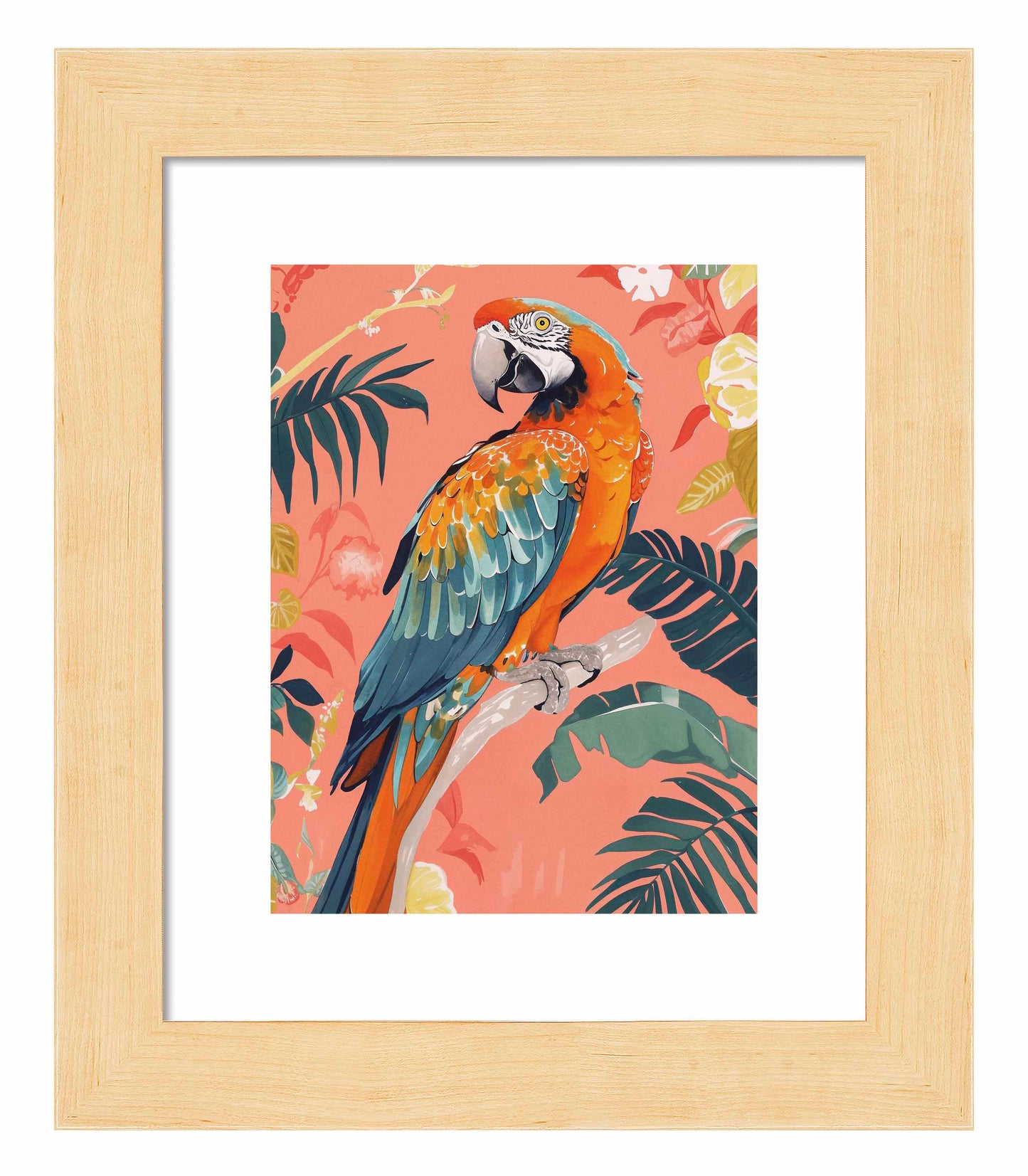 Vibrant Echoes - Macaw - Art Prints