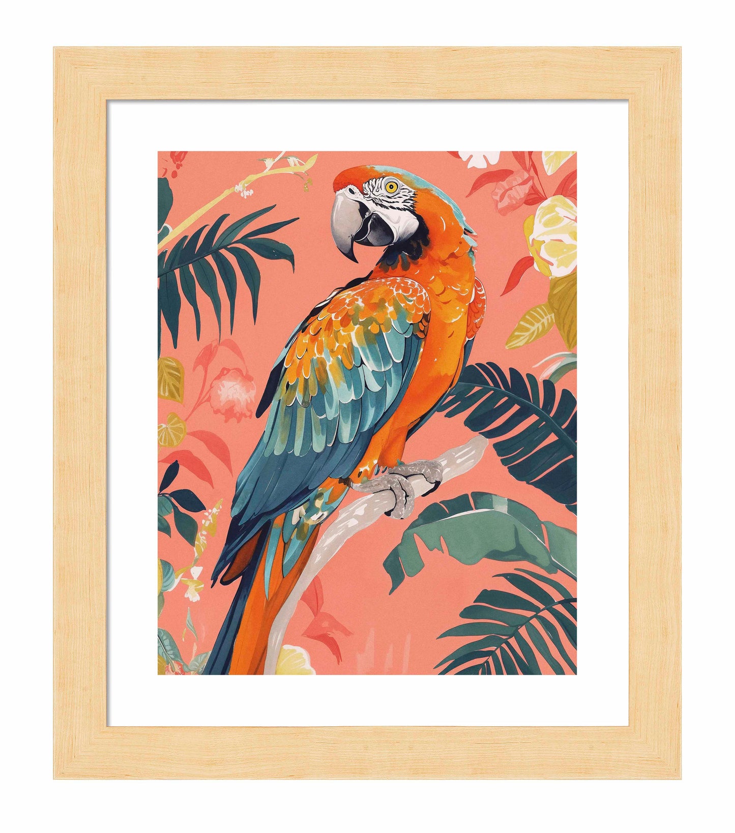 Vibrant Echoes - Macaw - Art Prints