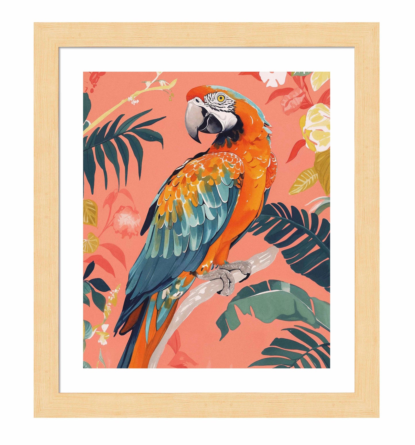 Vibrant Echoes - Macaw - Art Prints