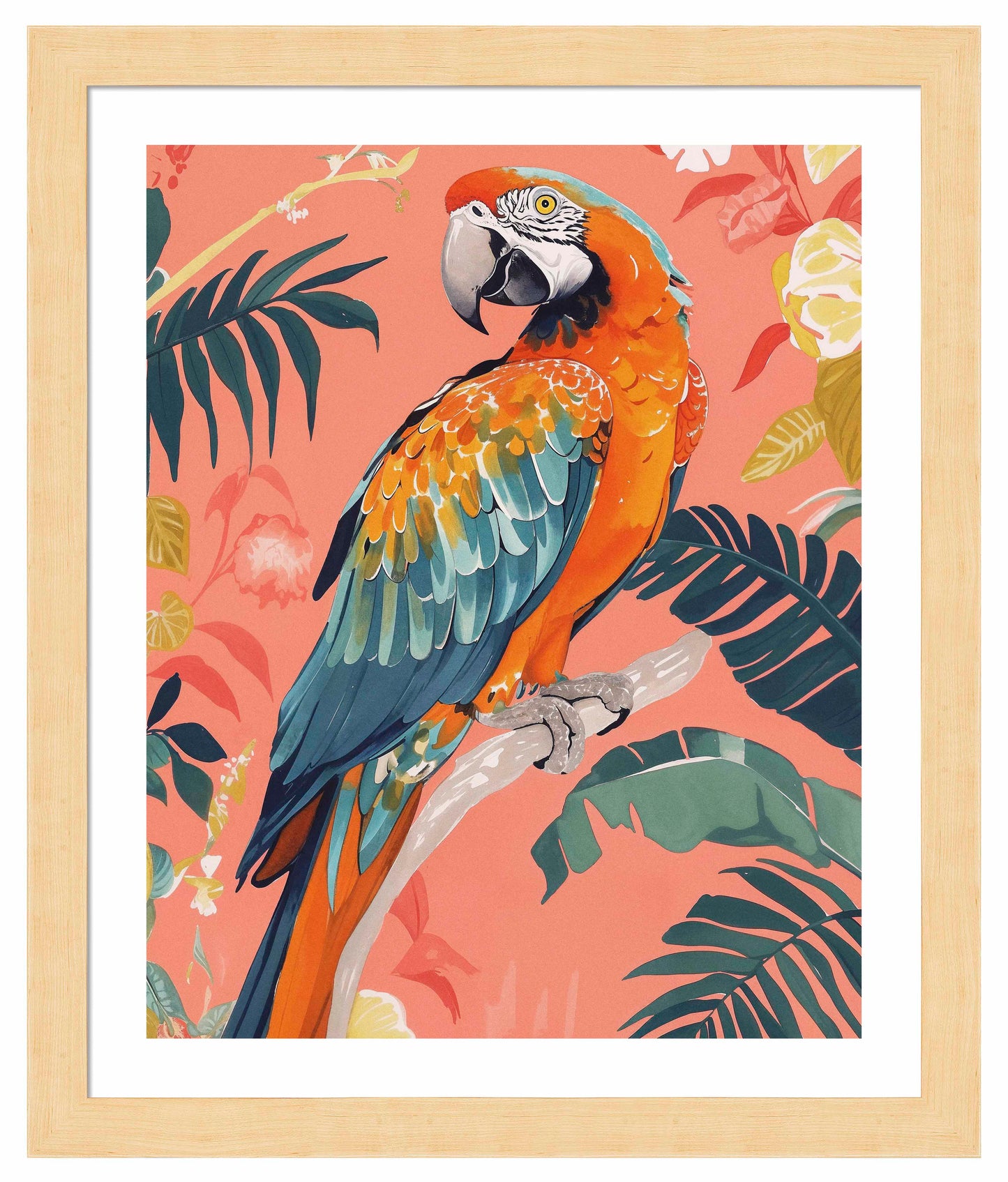 Vibrant Echoes - Macaw - Art Prints