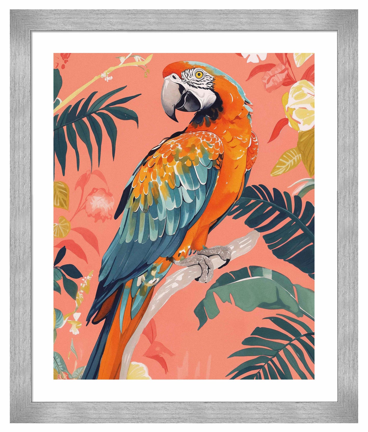 Vibrant Echoes - Macaw - Art Prints