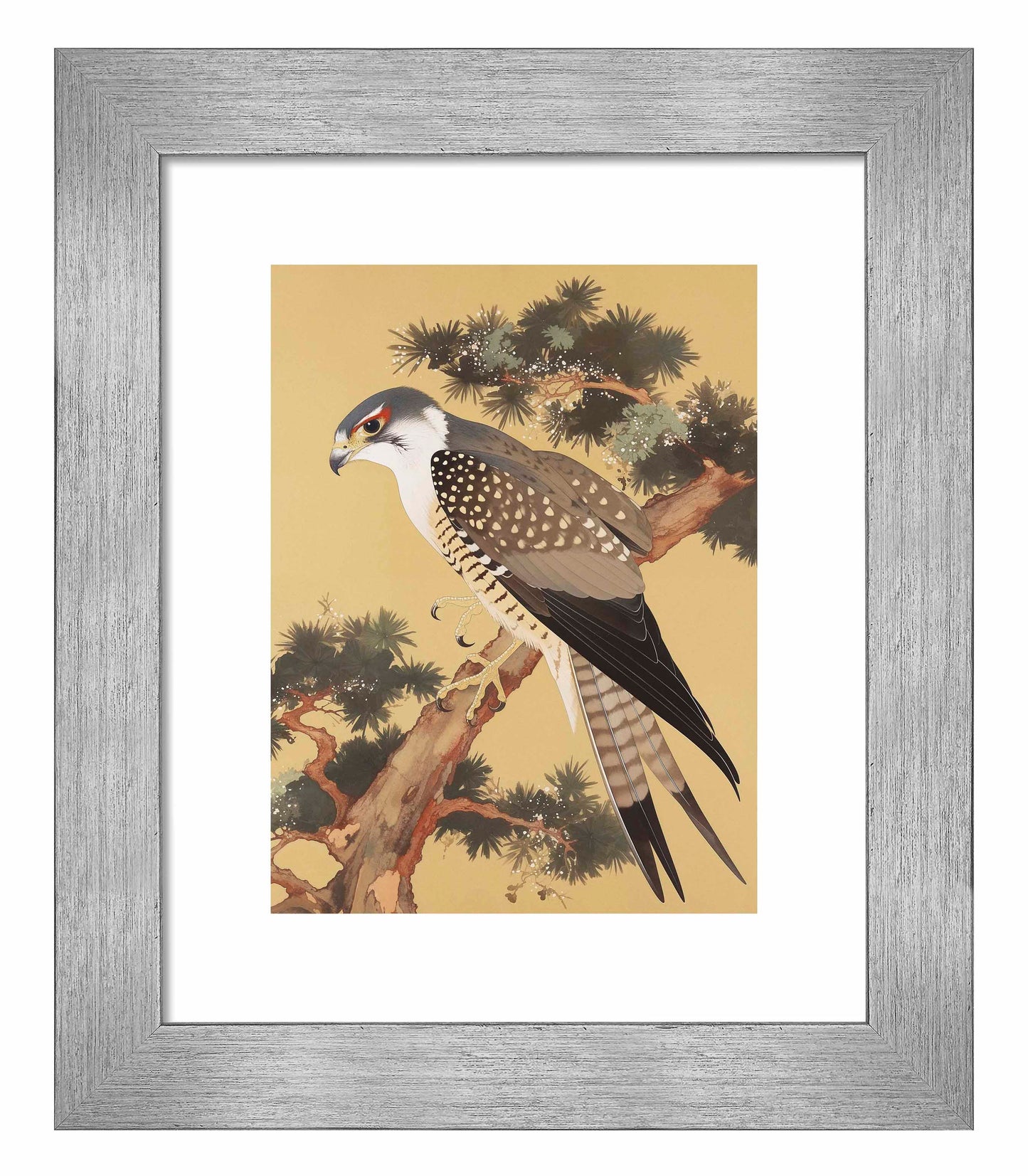 Graceful Sentinel - Falcon in Pine Grove - Art Prints