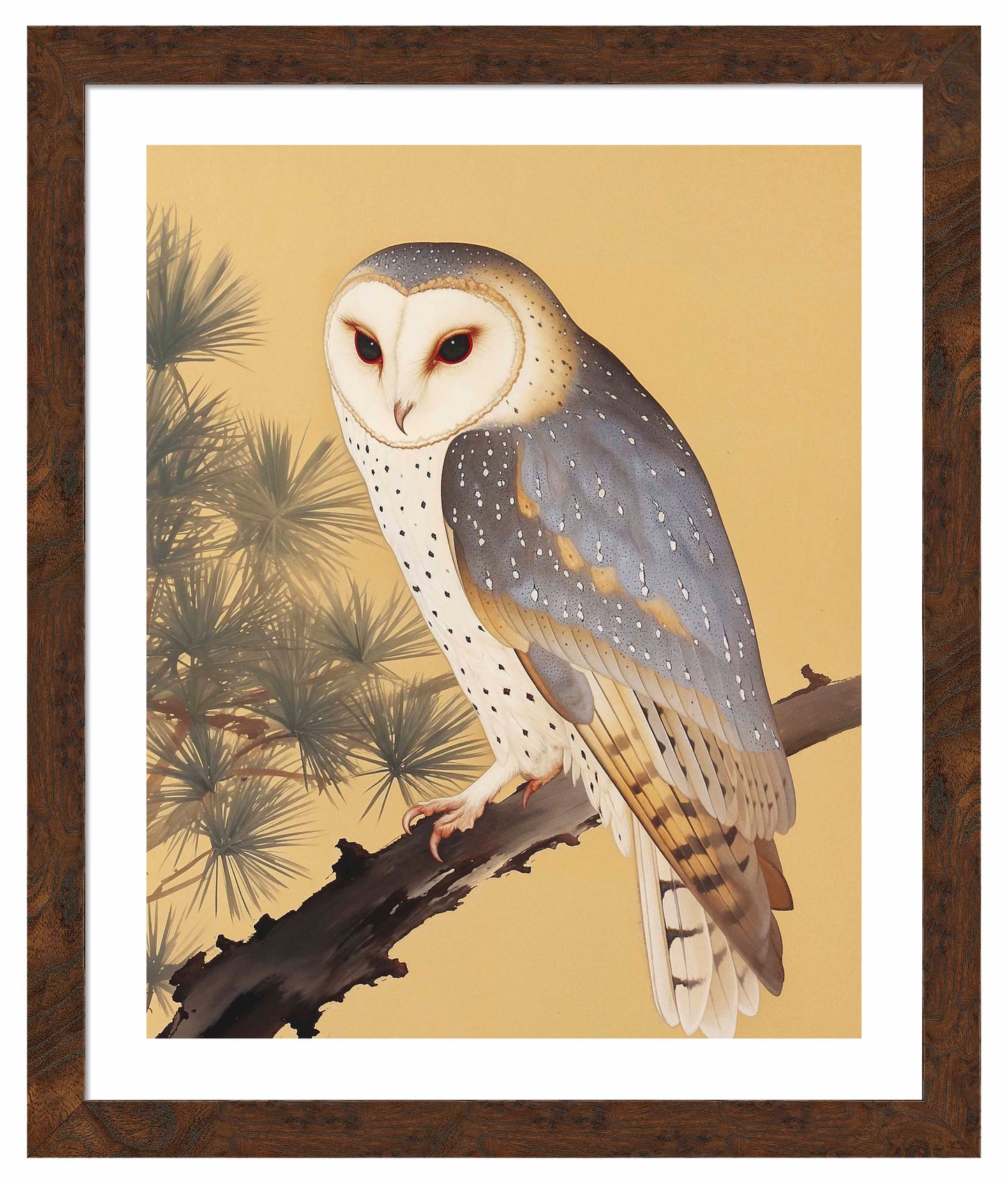 Nocturnal Whisper - Barn Owl in Pine Glade - Art Prints