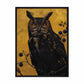 Golden Gaze - Great Horned Owl Among Berries - Gallery Wrapped Canvas