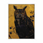 Golden Gaze - Great Horned Owl Among Berries - Gallery Wrapped Canvas