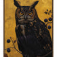 Golden Gaze - Great Horned Owl Among Berries - Gallery Wrapped Canvas