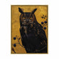 Golden Gaze - Great Horned Owl Among Berries - Gallery Wrapped Canvas