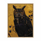 Golden Gaze - Great Horned Owl Among Berries - Gallery Wrapped Canvas