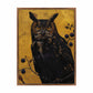 Golden Gaze - Great Horned Owl Among Berries - Gallery Wrapped Canvas