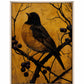 Golden Twilight - Warbler Among Berries - Gallery Wrapped Canvas