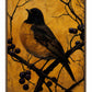 Golden Twilight - Warbler Among Berries - Gallery Wrapped Canvas