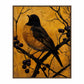 Golden Twilight - Warbler Among Berries - Gallery Wrapped Canvas
