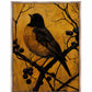 Golden Twilight - Warbler Among Berries - Gallery Wrapped Canvas
