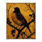 Golden Twilight - Warbler Among Berries - Gallery Wrapped Canvas