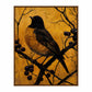 Golden Twilight - Warbler Among Berries - Gallery Wrapped Canvas