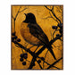 Golden Twilight - Warbler Among Berries - Gallery Wrapped Canvas