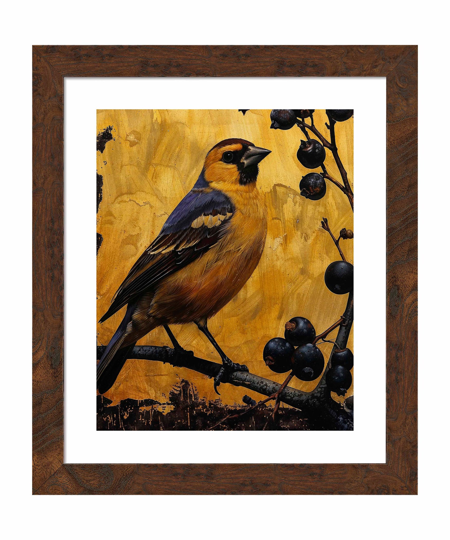 175516_FRA Gilded Harmony - Finch Among Berries 16X20 Dashboard Burl  Paper Print Front.jpg