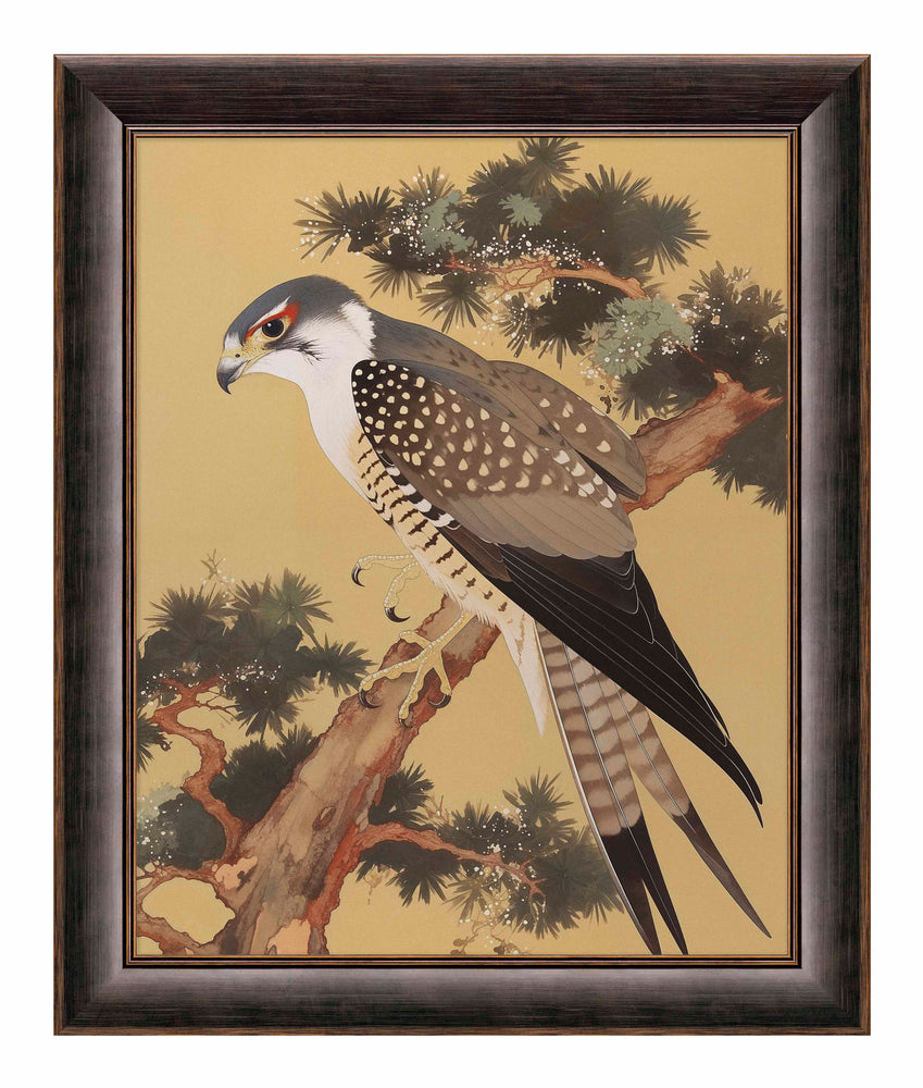 Graceful Sentinel - Falcon in Pine Grove - Limited Edition Canvas