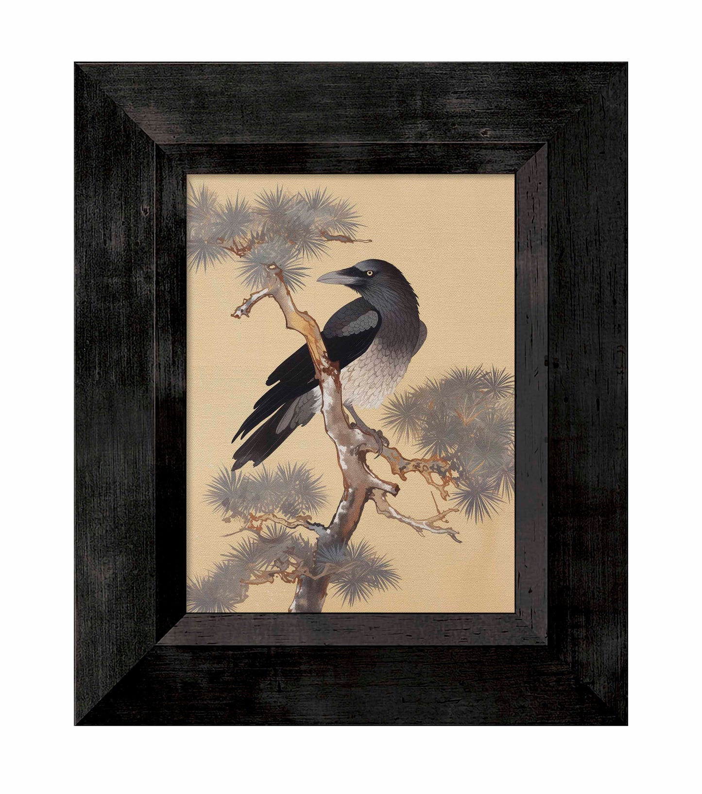 Mystic Watcher - Raven in Pine Grove - Limited Edition Canvas