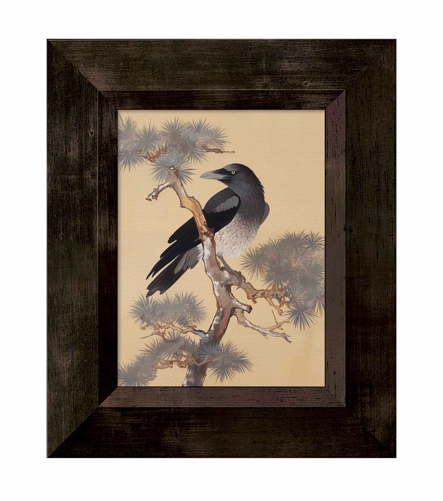 Mystic Watcher - Raven in Pine Grove - Limited Edition Canvas