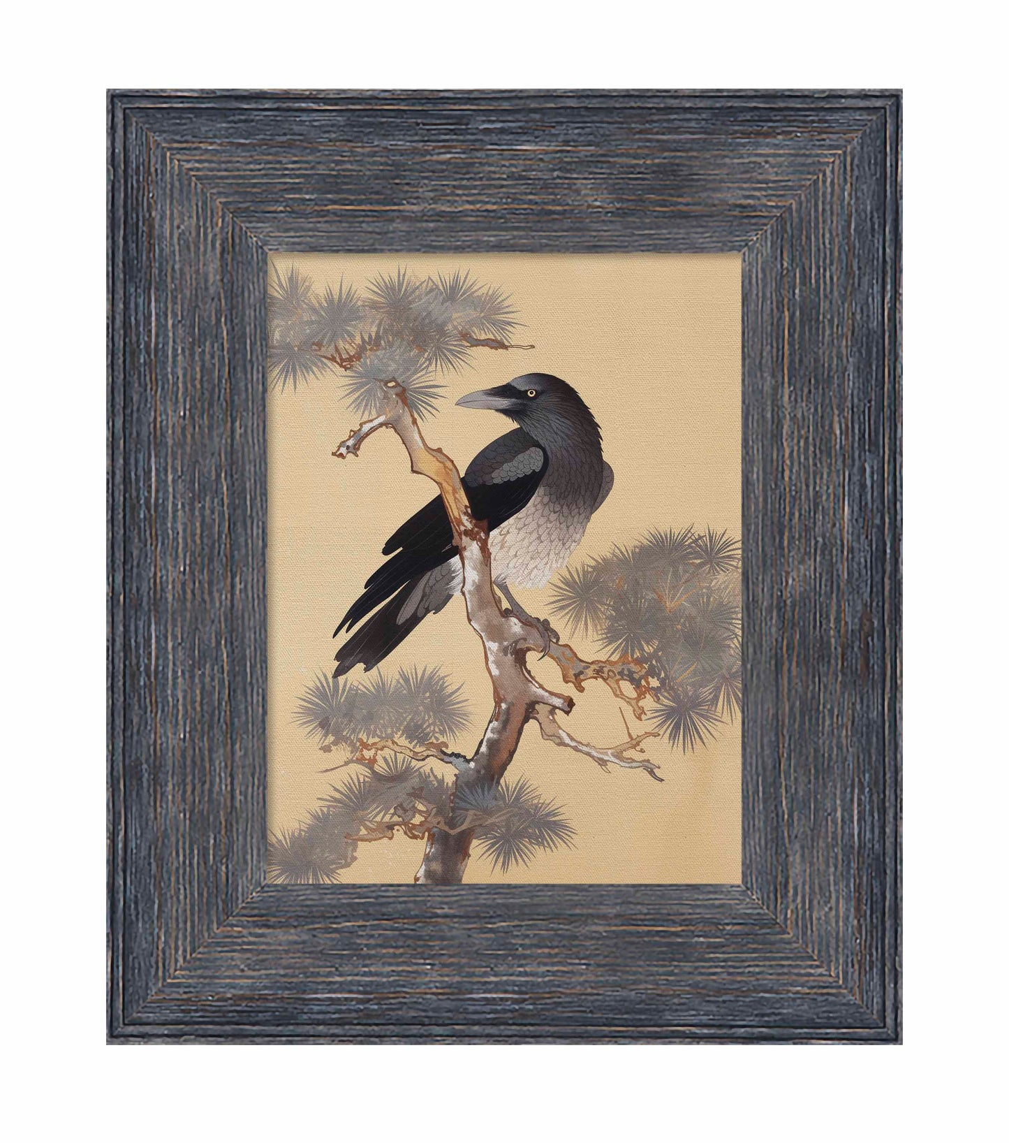Mystic Watcher - Raven in Pine Grove - Limited Edition Canvas