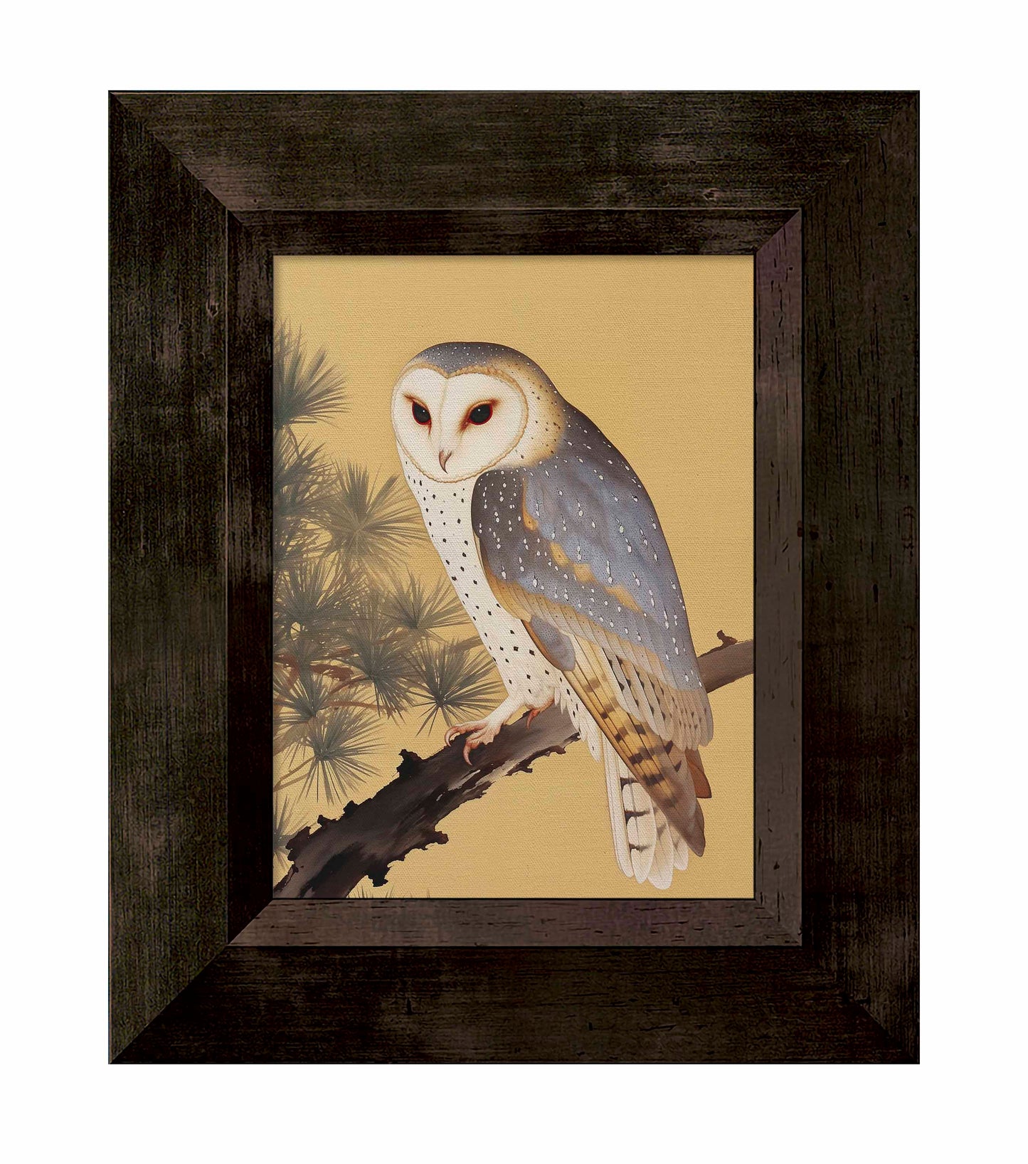 Nocturnal Whisper - Barn Owl in Pine Glade - Limited Edition Canvas