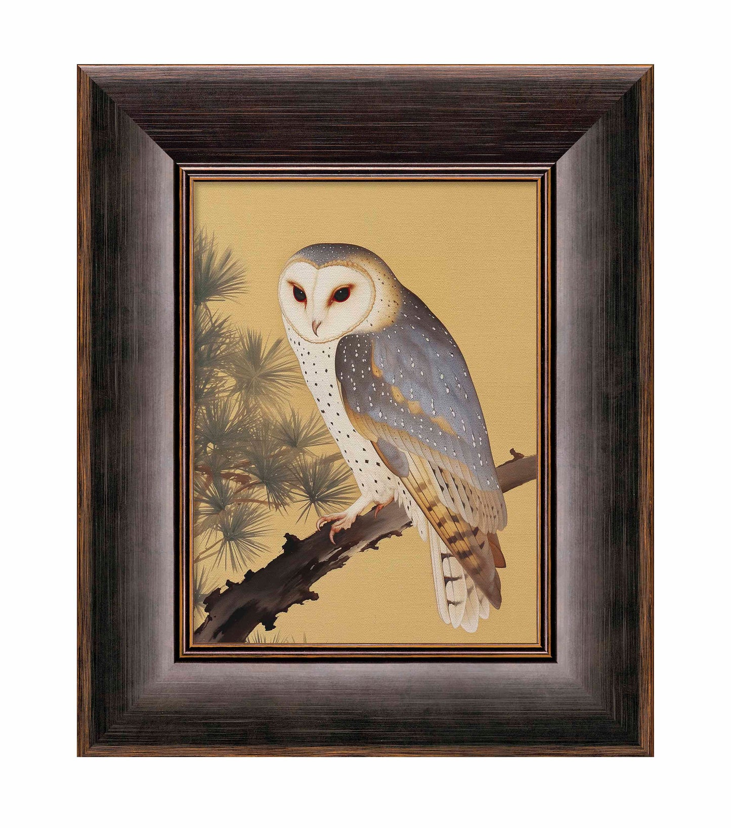 Nocturnal Whisper - Barn Owl in Pine Glade - Limited Edition Canvas