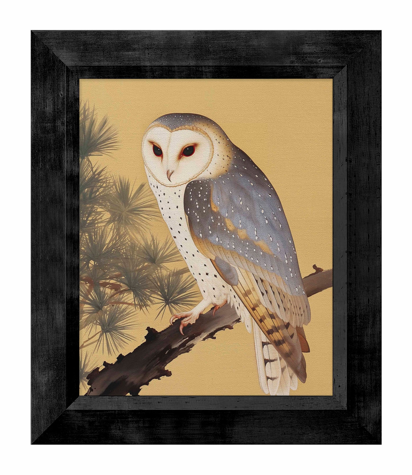 Nocturnal Whisper - Barn Owl in Pine Glade - Limited Edition Canvas