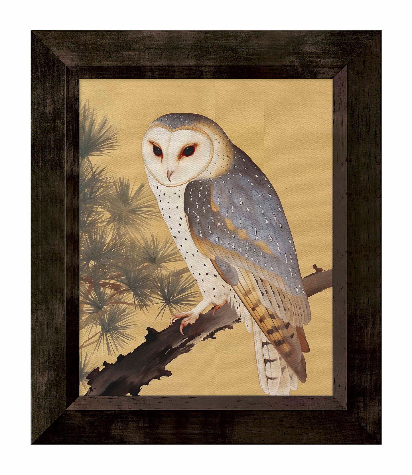 Nocturnal Whisper - Barn Owl in Pine Glade - Limited Edition Canvas